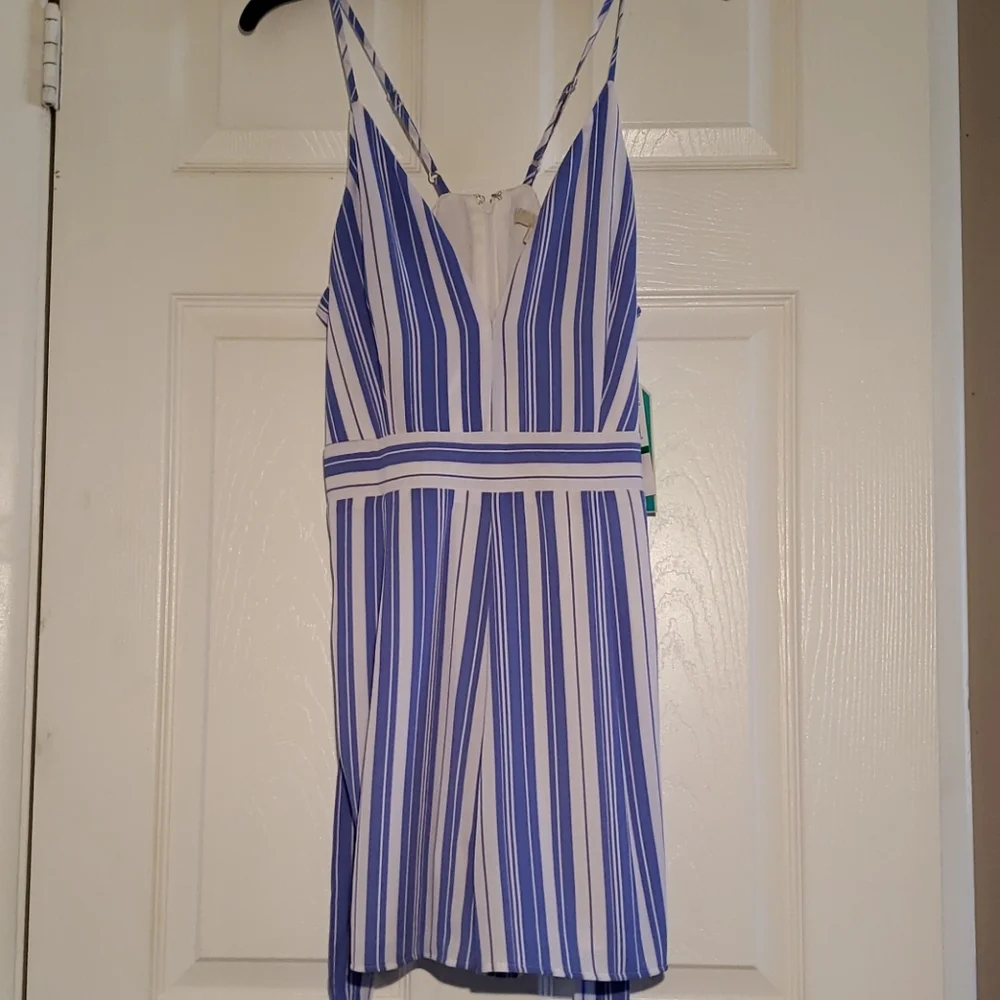 Gianni Bini Perriwinkle Striped Romper